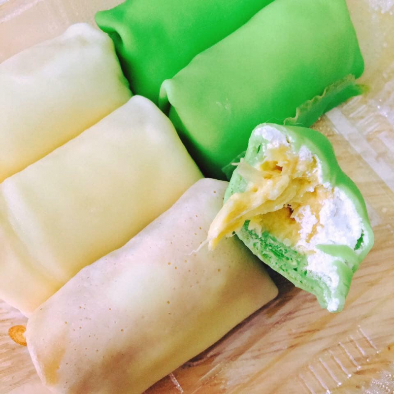 Bánh crepe sầu riêng